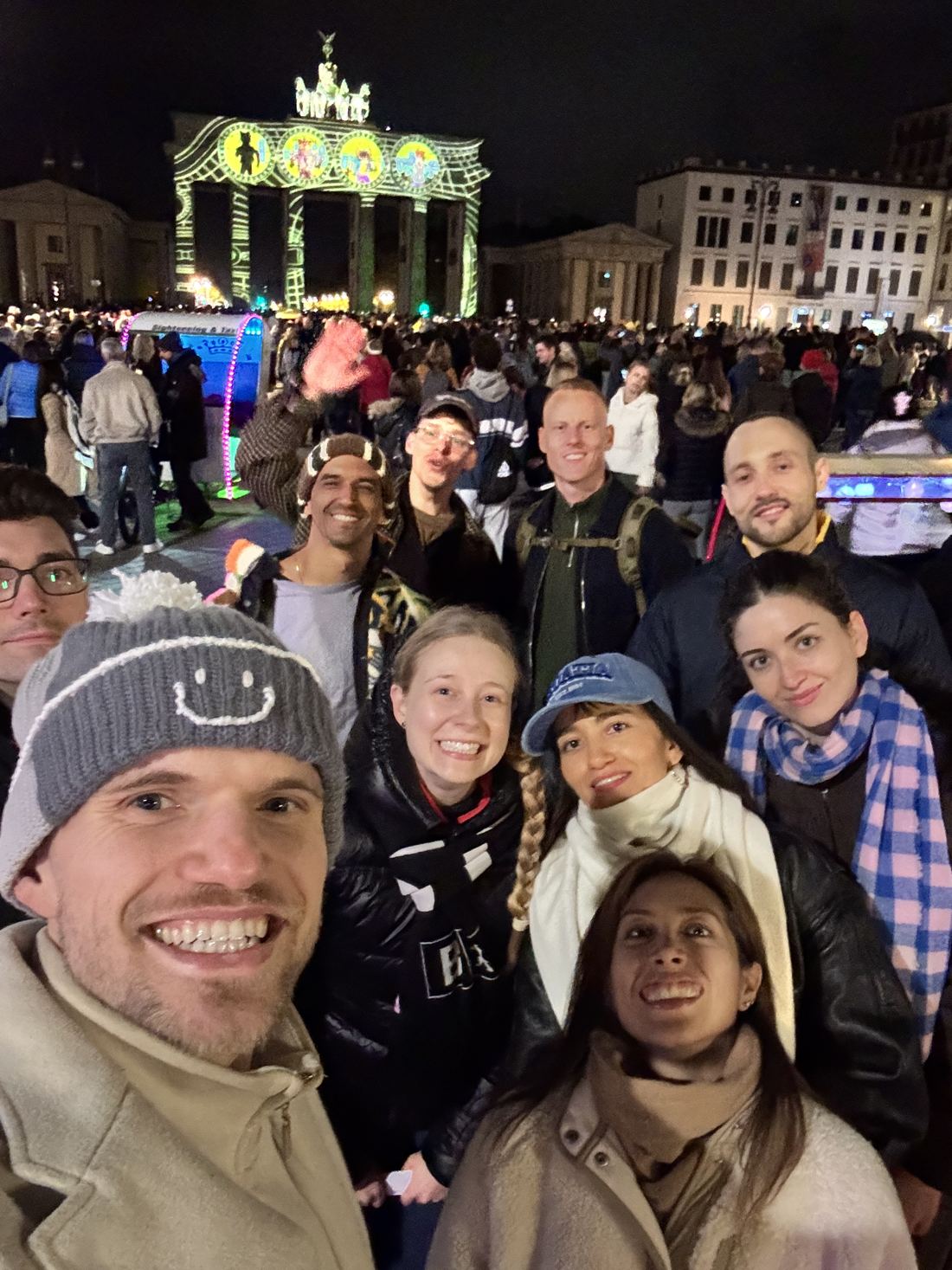 Gruppe beim Festival of Lights